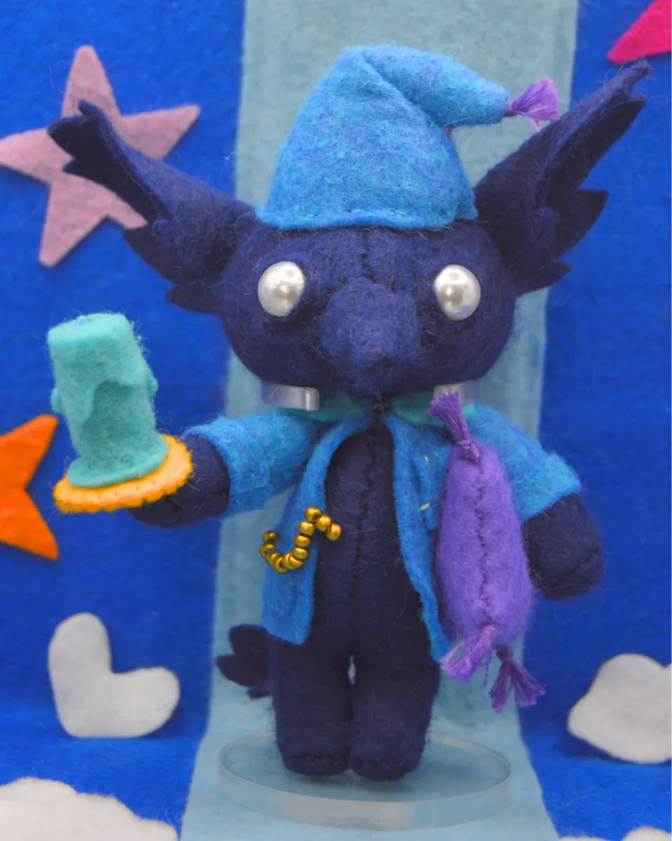 A Golden Peach plushie, our signature Orchard Pals piece